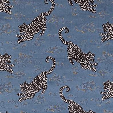 Save 2020200.58 Bongol Velvet Sapphire Animal Insects by Lee Jofa Fabric