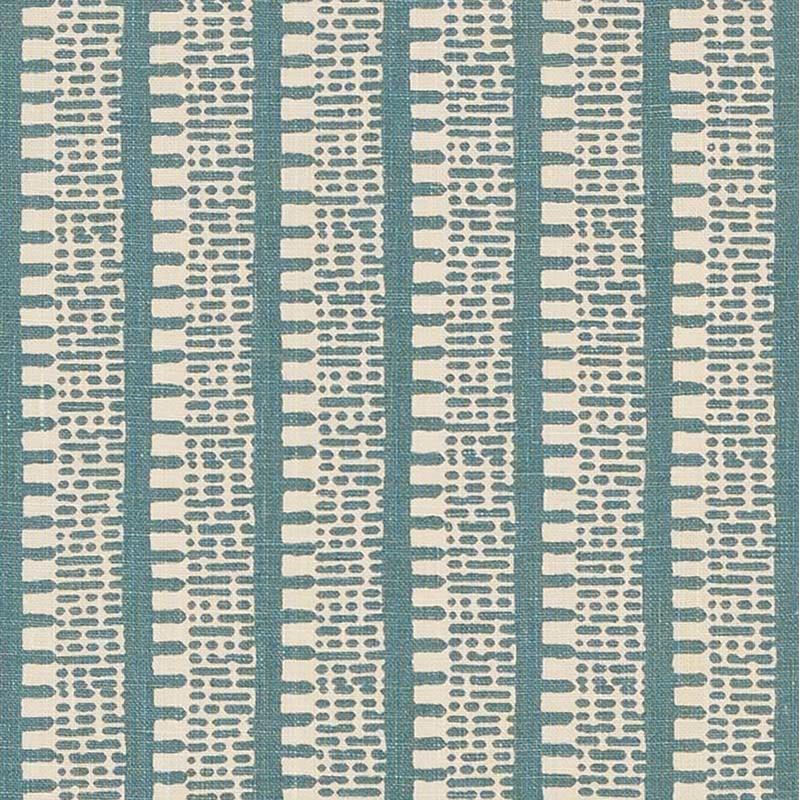 Purchase sample of 176135 Kiosk, Peacock Blue by Schumacher Fabric