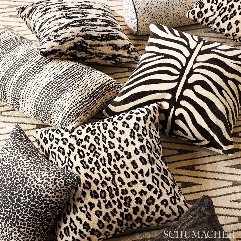 Select 174842 Schumacher Leopard Linen Print Brick Fabric