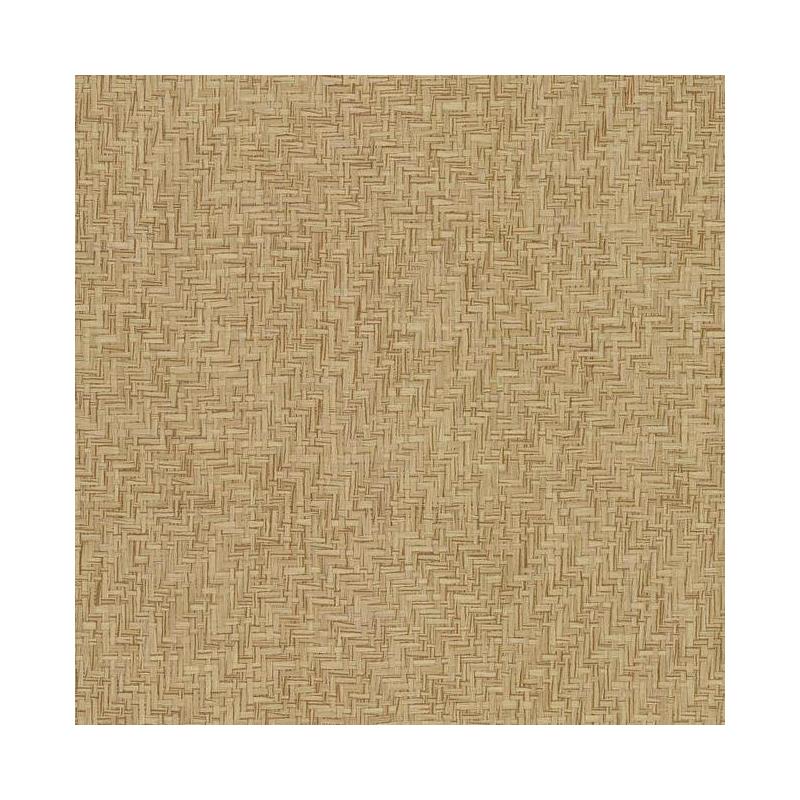 Sample VG4420 Grasscloth by York II, Interlocking Weave Sisal color Brown Grasscloth by York Wallpaper