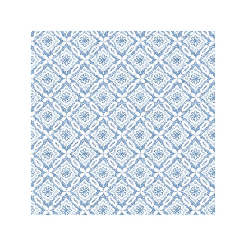 Sample 3122-10702 Flora and Fauna Hugson Blue Quilted Damask by Chesapeake Wallpaper