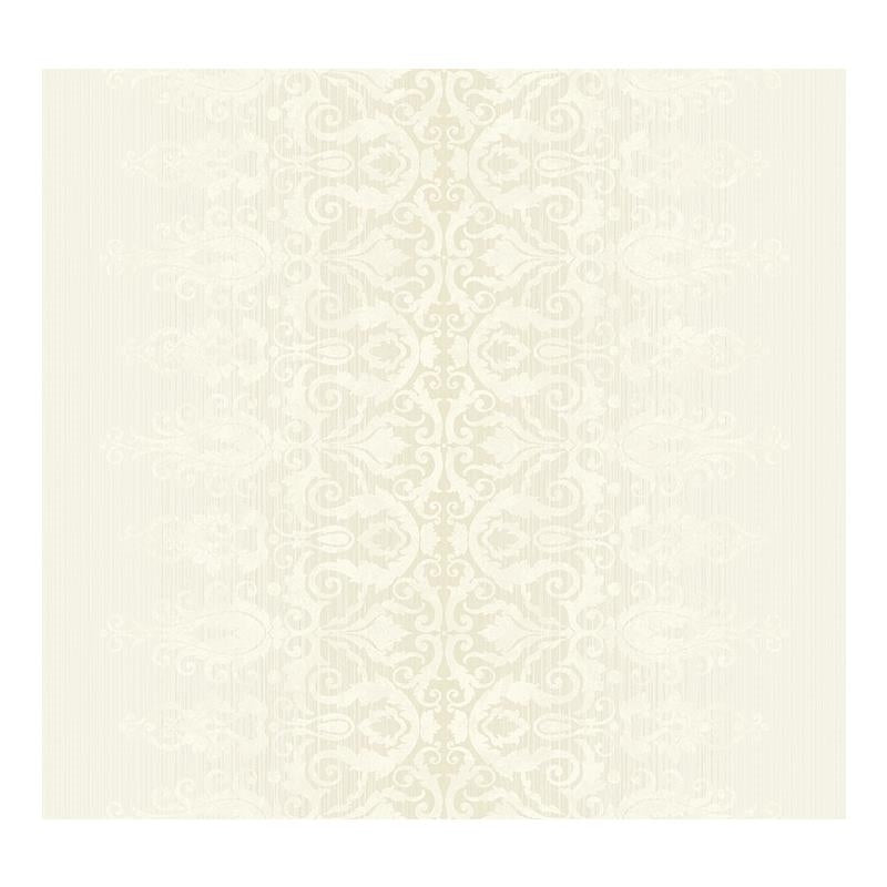Sample Carl Robinson  CR33100, Kenmore color Metallic  Damask Wallpaper