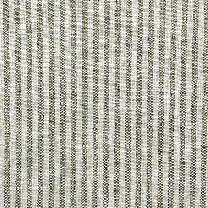 Sample 8743 Cheshire Kiwi, Green Stripe Bedding Fabric by Magnolia