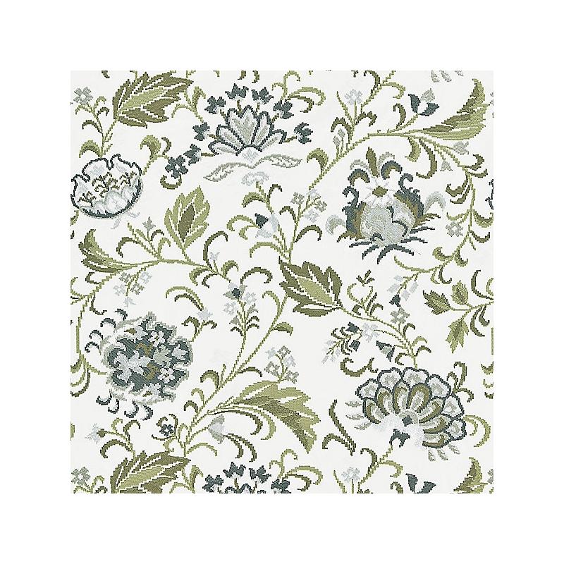 Order 27173-003 Delphine Embroidery Ash by Scalamandre Fabric