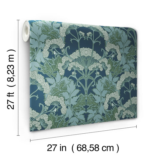 Buy NV5558 Modern Heritage 125th Anniversary Yarrow Nouveau York Wallpaper