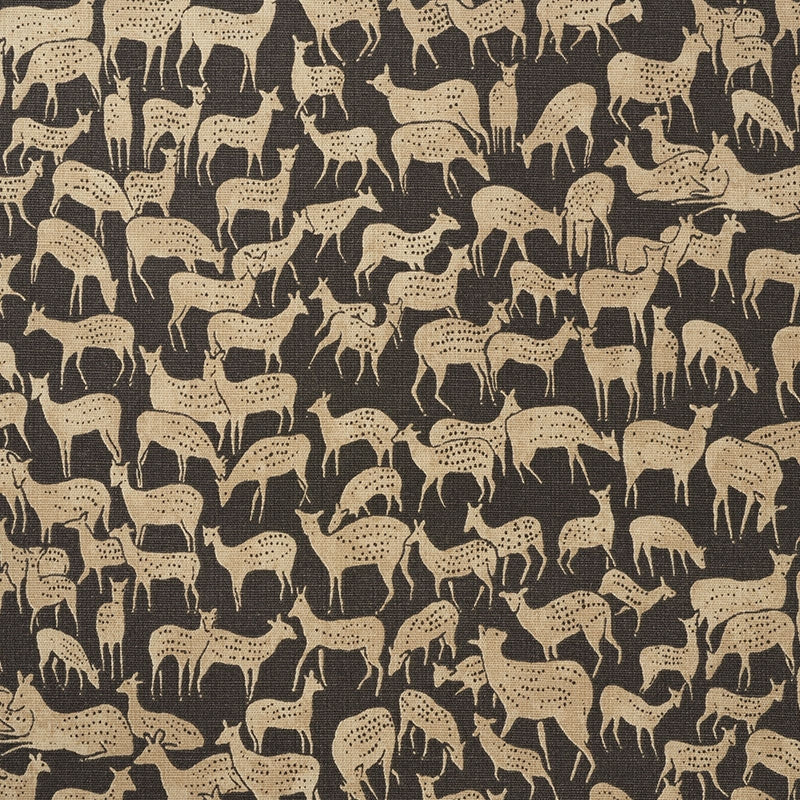 Purchase sample of 177720 Fauna, Carbon by Schumacher Fabric