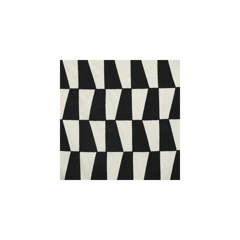 Buy S3158 Domino Black Contemporary/Modern Greenhouse Fabric