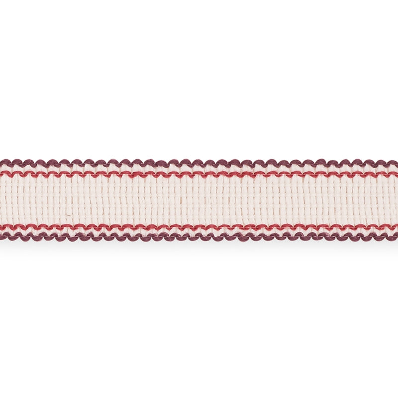 73576 | Filippa Tape, Berry - Schumacher Fabric