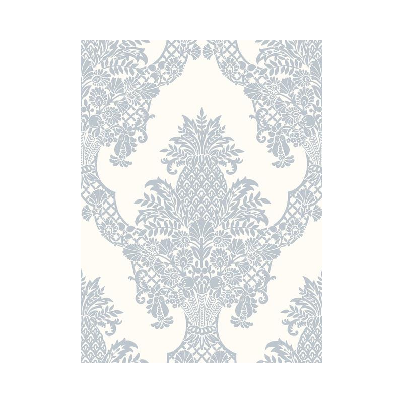 Sample DM4974 Damask Resource Library, Pineapple Plantation by York Wallpaper