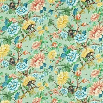 Search F1603/02 Sapphire Garden Mineral Animal/Insects by Clarke And Clarke Fabric