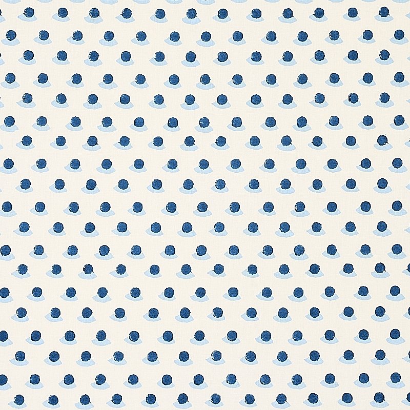 Purchase sample of 179731 Berry Hand Block Print, Indigo and Sky by Schumacher Fabric