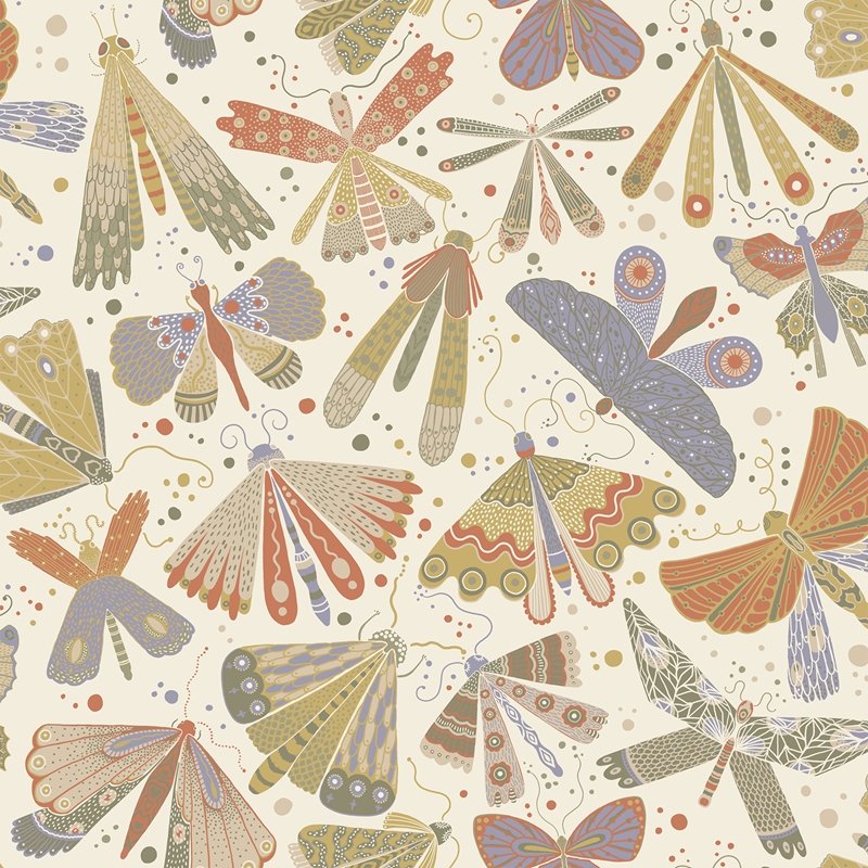 Save on 4111-63024 Briony Flyga Moss Butterfly Bonanza Wallpaper Moss A-Street Prints Wallpaper