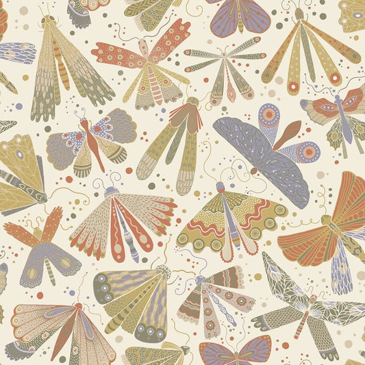 Save on 4111-63024 Briony Flyga Moss Butterfly Bonanza Wallpaper Moss A-Street Prints Wallpaper