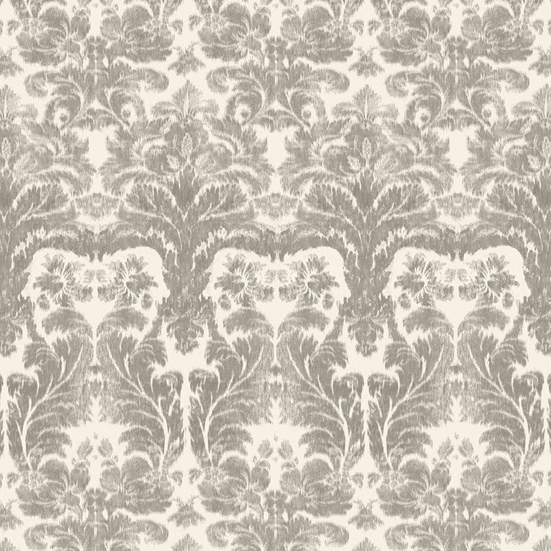 Purchase sample of 175340 Aurora Damask, Linen by Schumacher Fabric
