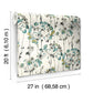 Select Psw1096Rl Simply Candice Botanical Blue Peel And Stick Wallpaper