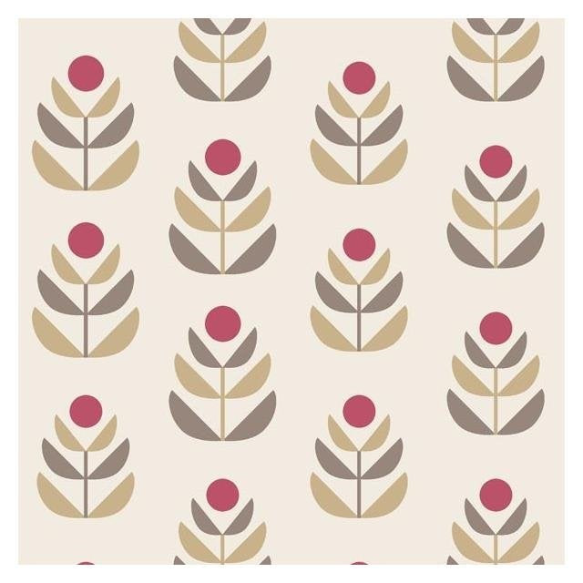 Purchase sample of 2535-20620 Simple Space 2, Oslo Red Geometric Tulip by Beacon House Wallpaper