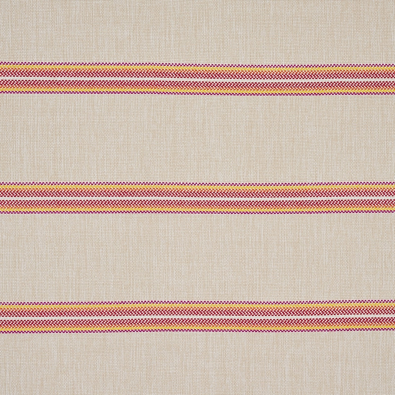 Purchase sample of 75974 Garden Stripe Indoor/Outdoor, Red by Schumacher Fabric