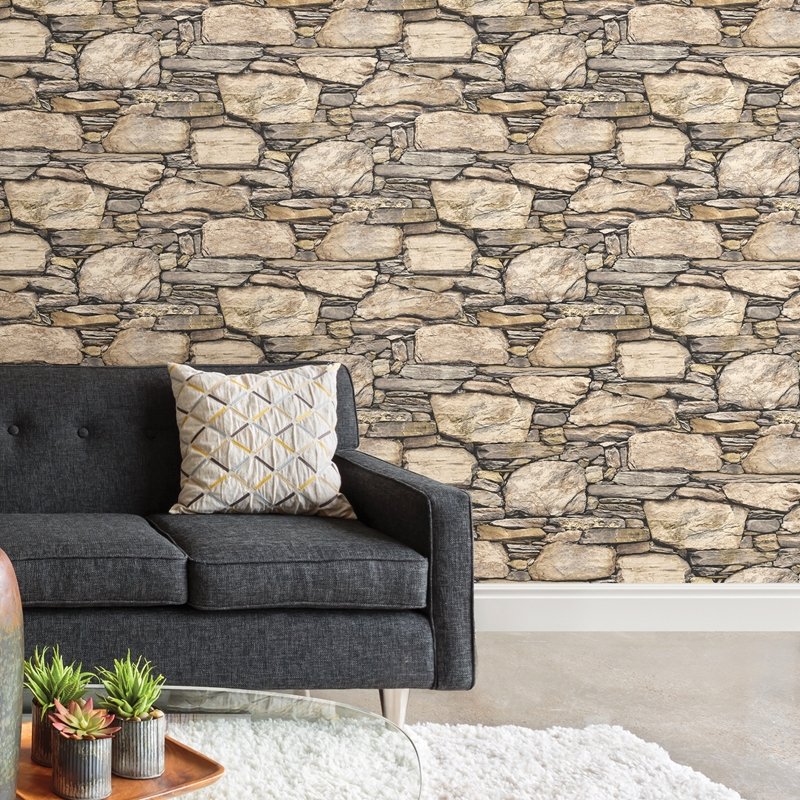 Select Nus2065 Hadrian Stone Wall Graphics Peel And Stick Wallpaper