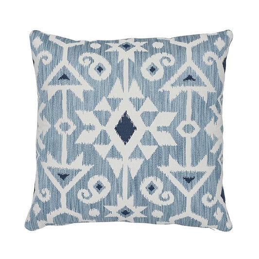 So7665104 Hickox I/O 18" Pillow Blue By Schumacher Furniture and Accessories 1,So7665104 Hickox I/O 18" Pillow Blue By Schumacher Furniture and Accessories 2