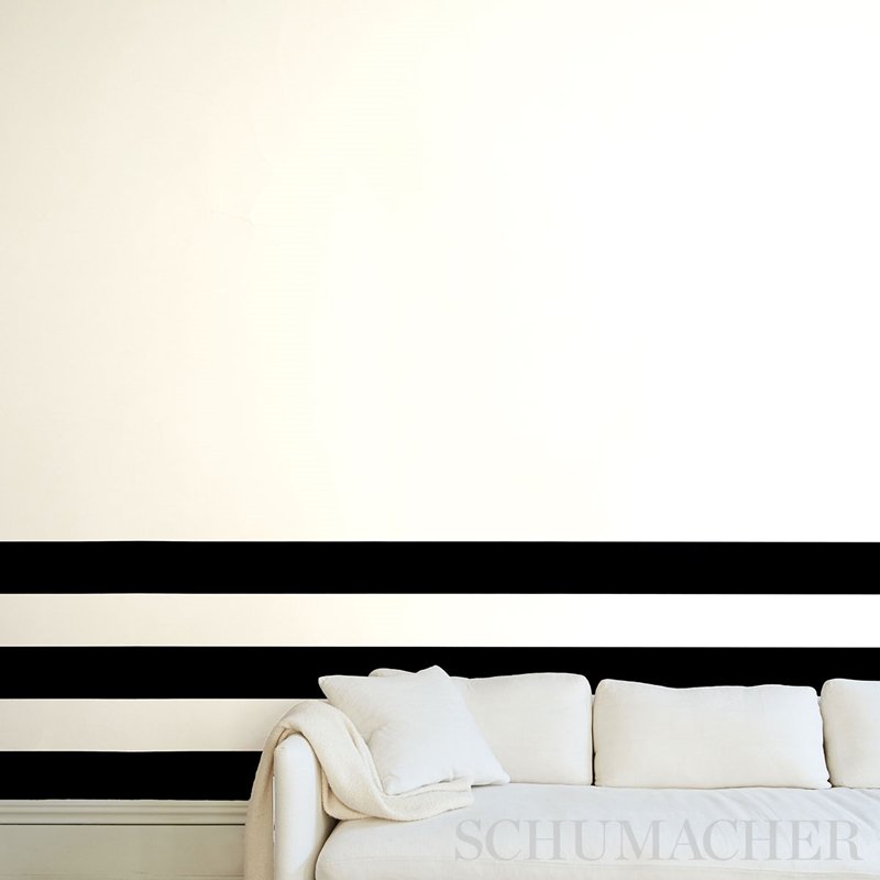 Order 5013790 Virginia Panel B Black Schumacher Wallcovering Wallpaper