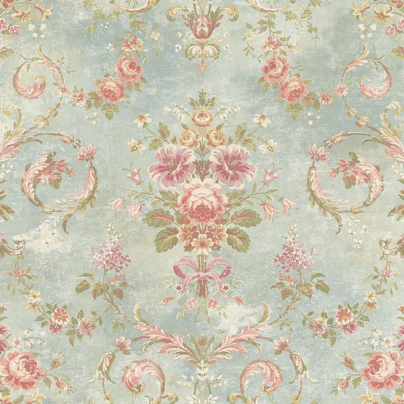 Looking VF30802 Manor House Tapestry Floral by Wallquest Wallpaper