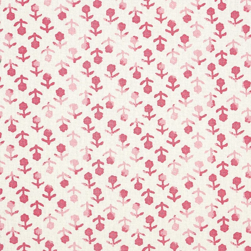 Purchase sample of 179350 Beatriz Hand Blocked Print, Pink by Schumacher Fabric