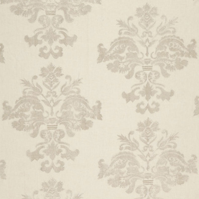Order 64470 Margaux Linen Embroidery Winter White by Schumacher Fabric