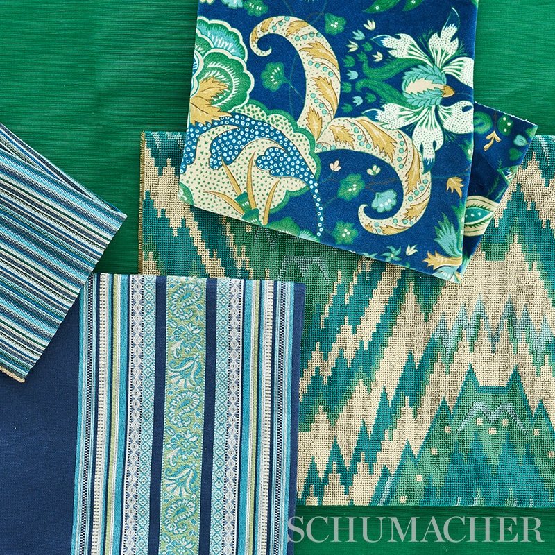 Select 79352 Sinoir Stripe Blue Schumacher Fabric