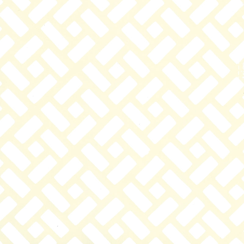 Sample 2220-01WP Edo, White on Off White by Quadrille Wallpaper