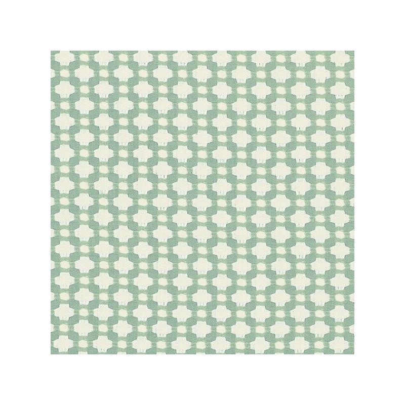 Purchase sample of 62615 Betwixt, Water/Ivory by Schumacher Fabric