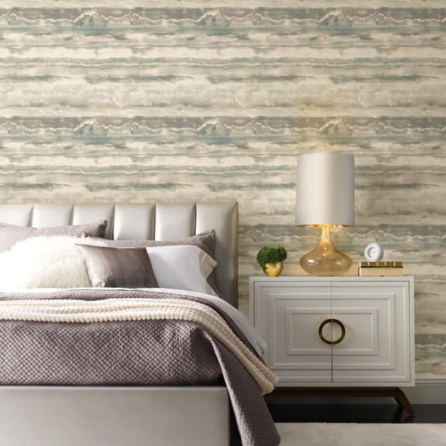 Shop Psw1105Rl Simply Candice Abstract Blue Peel And Stick Wallpaper