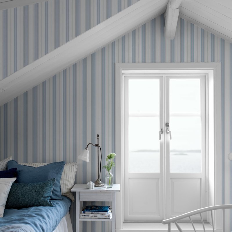 Buy 8875 hamnskr stripe blues borastapeter wallpaper