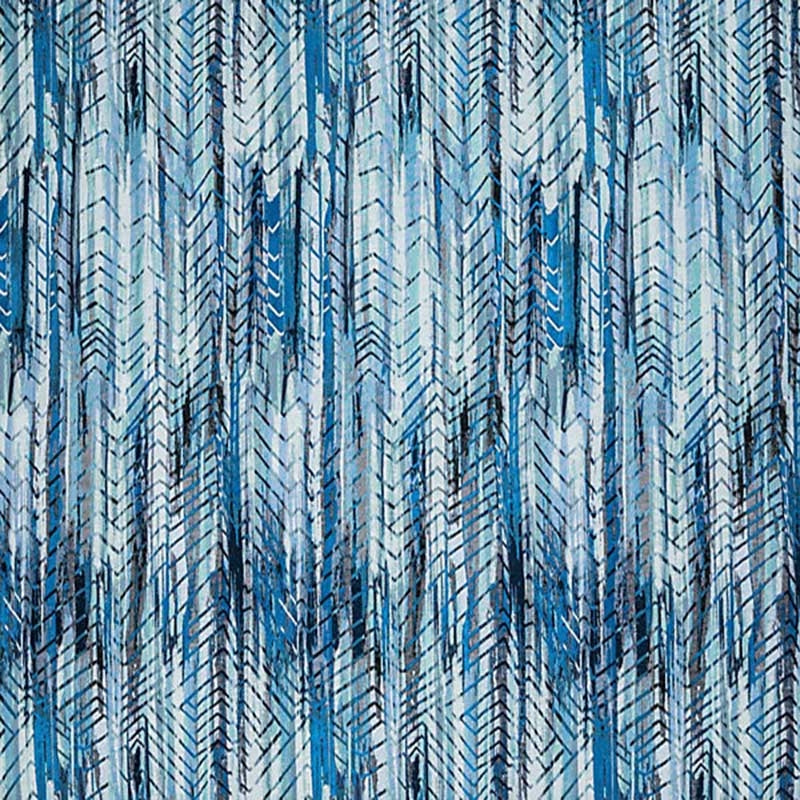 View A9 00053300 Bohemian Aqua Blue Shades by Aldeco Fabric