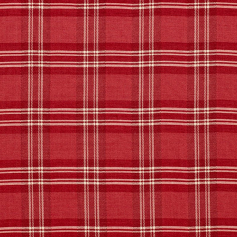 Purchase sample of 50202 Check Rustique, Cranberry by Schumacher Fabric