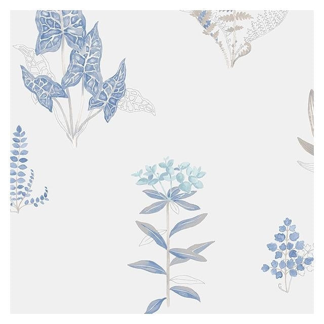 Buy PA34231 Paradise Blue Floral Wallpaper by Norwall Wallpaper