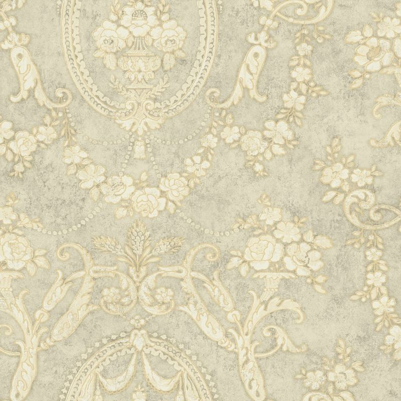 Looking MV80608 Vintage Home 2 Cameo by Wallquest Wallpaper