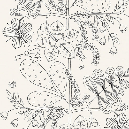 Buy 5007490 Blommen Noir / Blanc Schumacher Wallpaper