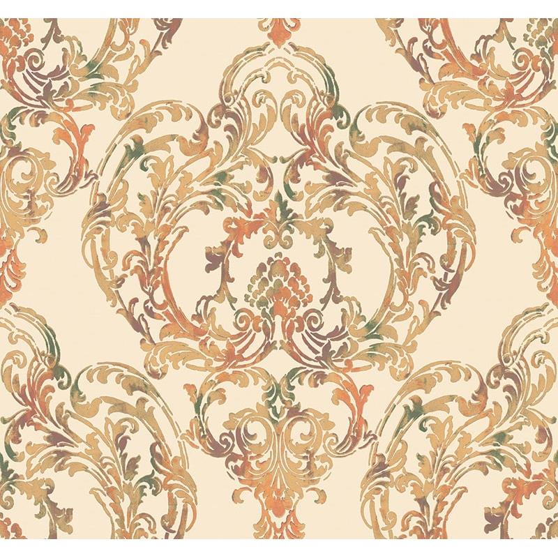 Looking LG90701 Lugano Off White Damask by Seabrook Wallpaper