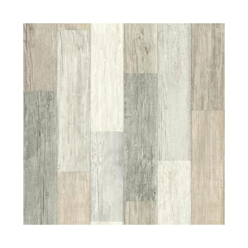 Sample LG1400 Rustic Living, Pallet Board color White Architectural by York Wallpaper