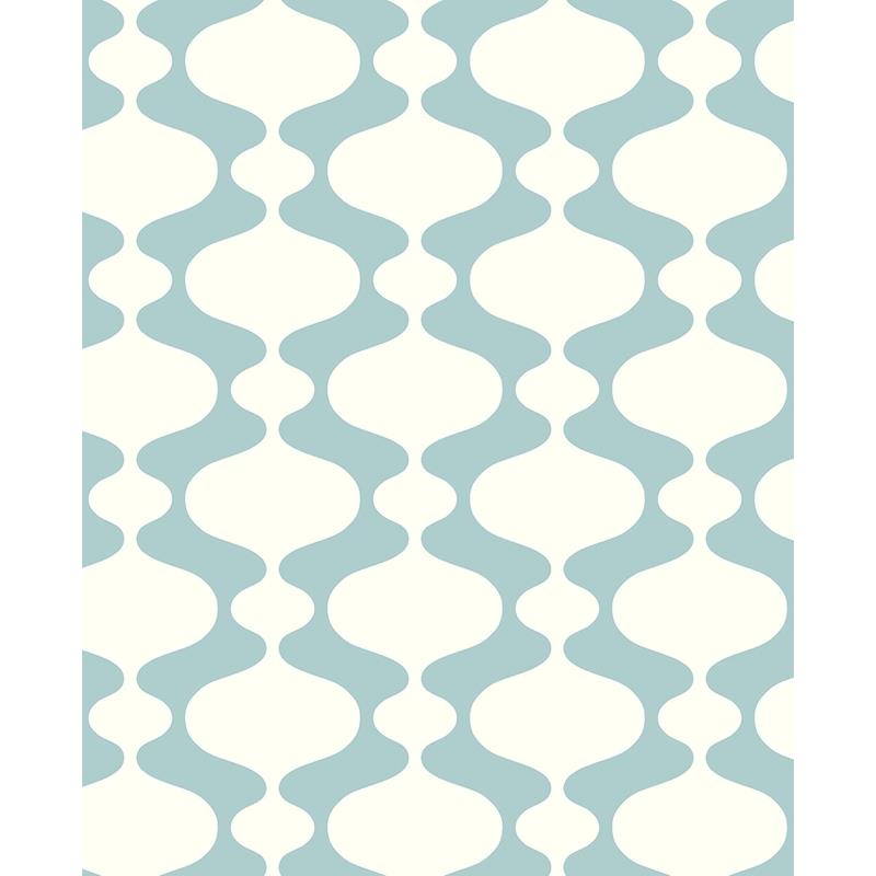 Sample 2782-24543 Emilio Turquoise Retro Habitat by A-Street Prints