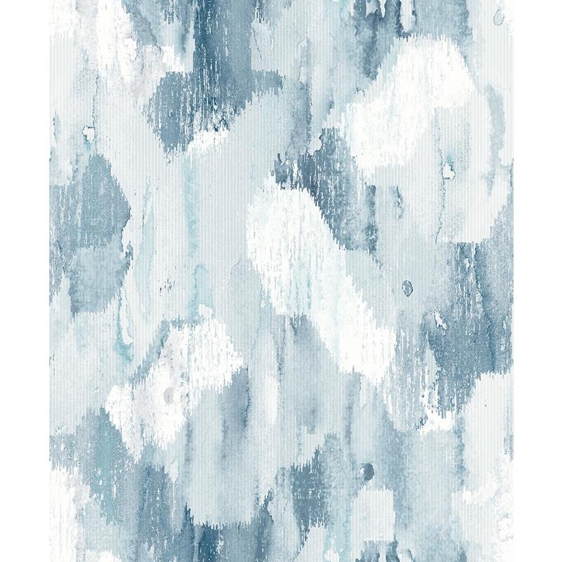 Sample 2975-26261 Scott Living II, Mahi Blue Abstract by A-Street Prints Wallpaper