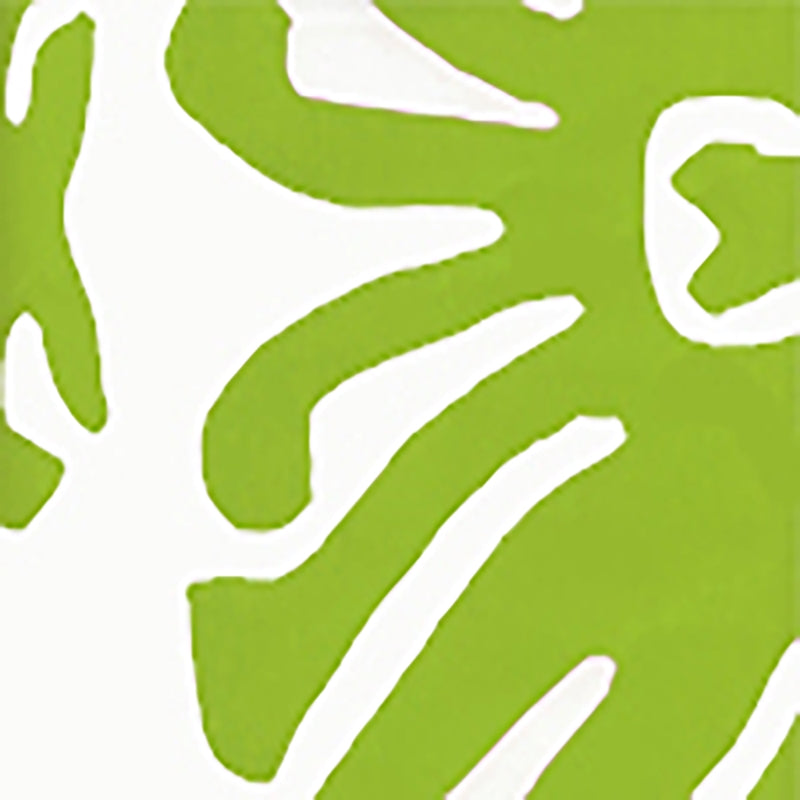 Sample 2470-06WP Sigourney, Jungle Green on White by Quadrille Wallpaper