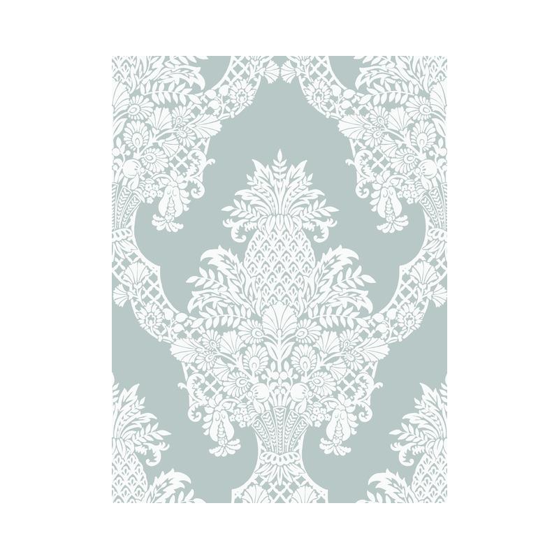 Sample DM4973 Damask Resource Library, Pineapple Plantation by York Wallpaper