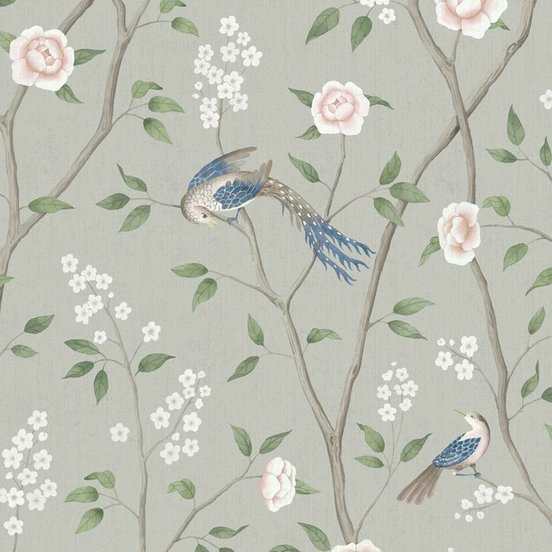 Sample 1903 Paradise Birds, Mineral Shimmer By Borastapeter Wallpaper