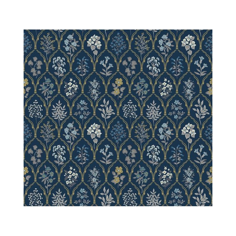 Sample RI5131 Rifle Paper Co. Hawthorne Navy York Wallpaper