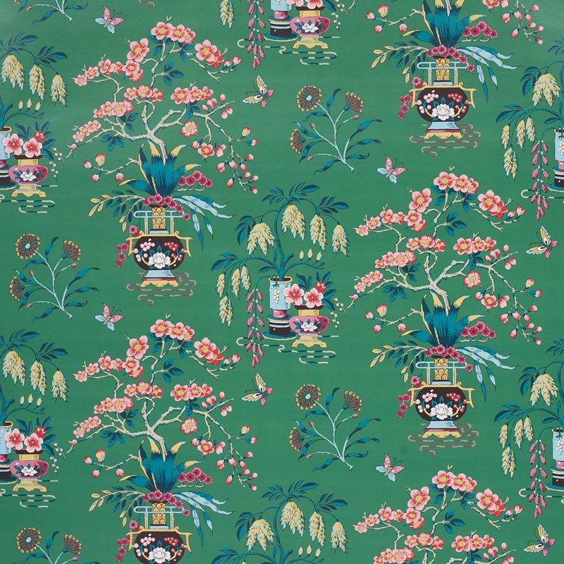 Looking for 5013582 Ming Vase Jade Schumacher Wallcovering Wallpaper