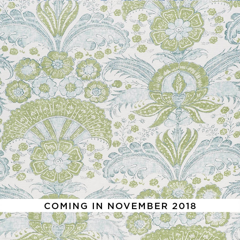 Purchase sample of 178101 Calicut, Leaf by Schumacher Fabric