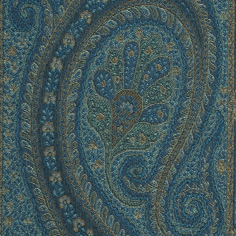 View 50774 Chatelaine Paisley Blue Schumacher Fabric