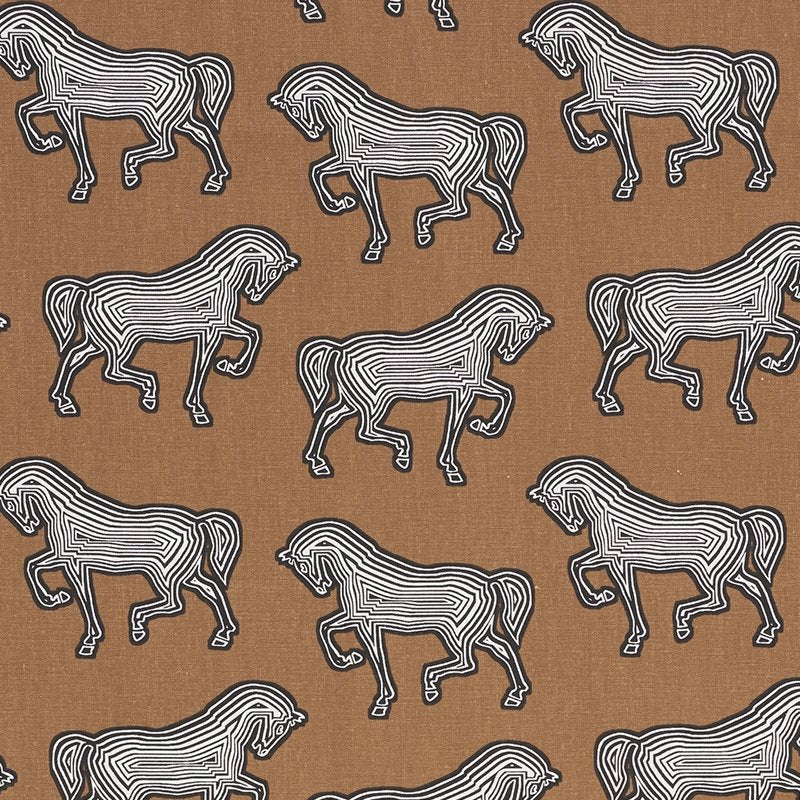 Purchase sample of 178012 Faubourg, Brown by Schumacher Fabric