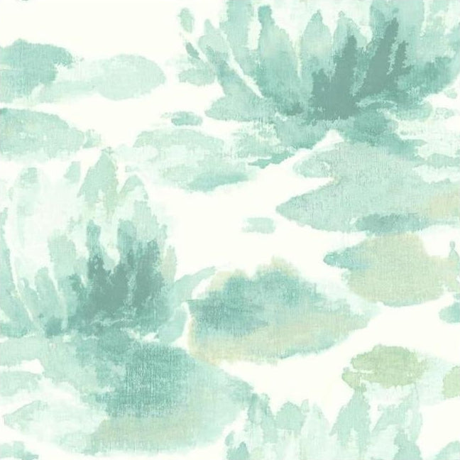 Select NA0525 Botanical Dreams Water Lily Blue by Candice Olson Wallpaper